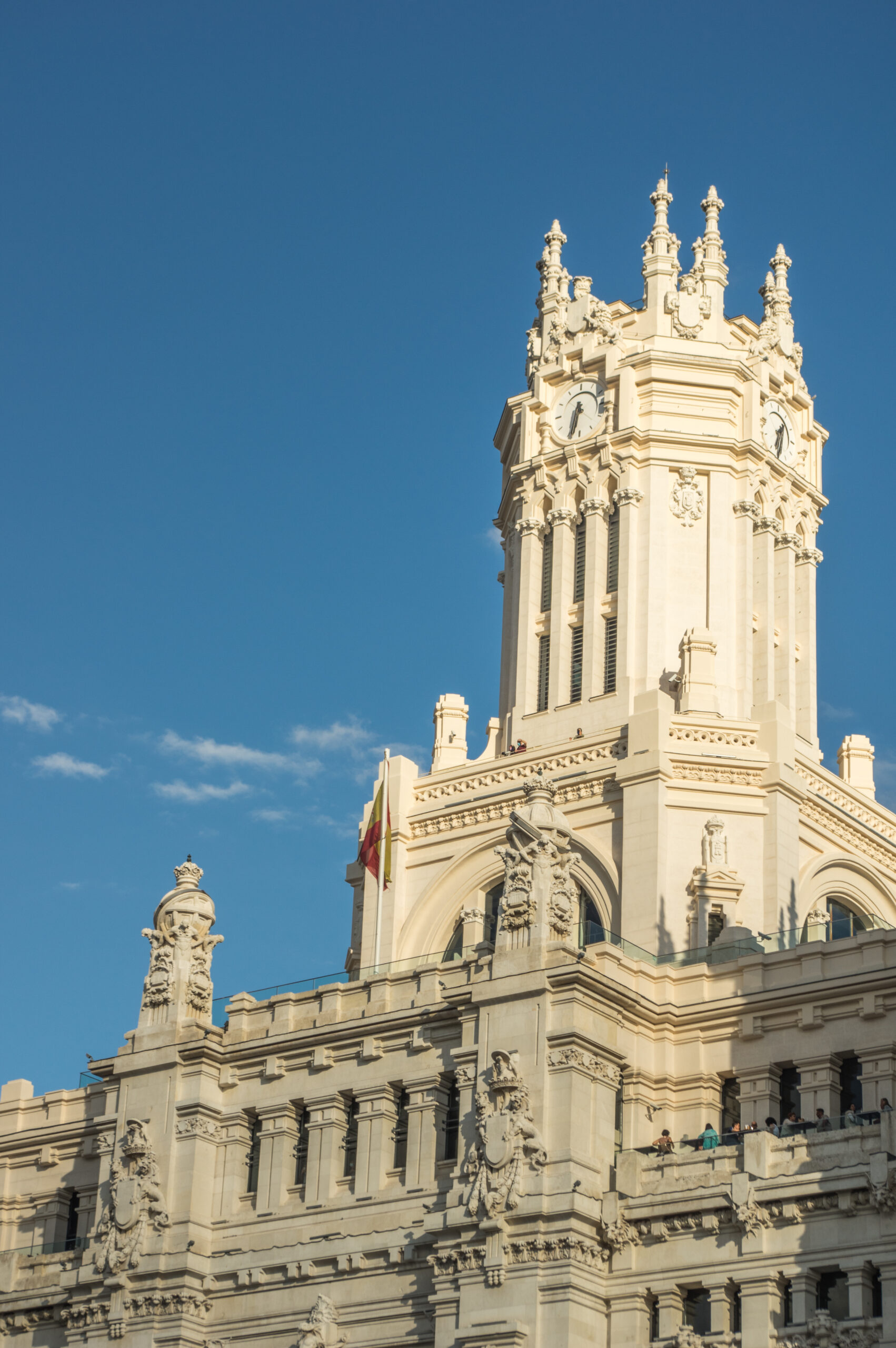 Central tower of the Madrid city hall.